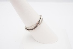 Vintage Sterling Silver 925 Ring Size 8.5 Textured