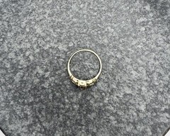 Antique Art Deco 14K Gold First Lady Two-Tone Old Cut Diamond Ring Sz 5.25