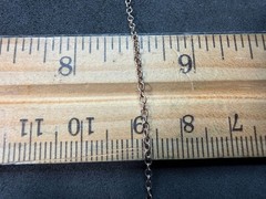 5.68g Vintage Sterling Silver 925 Necklace Sea Worn Teardrop Pendant 21 in M