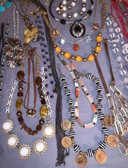 Great Lot 49 Vintage to Modern Fashion Necklaces Many Many Designs