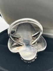 Unique Vintage Botswana Agate Sterling Ring