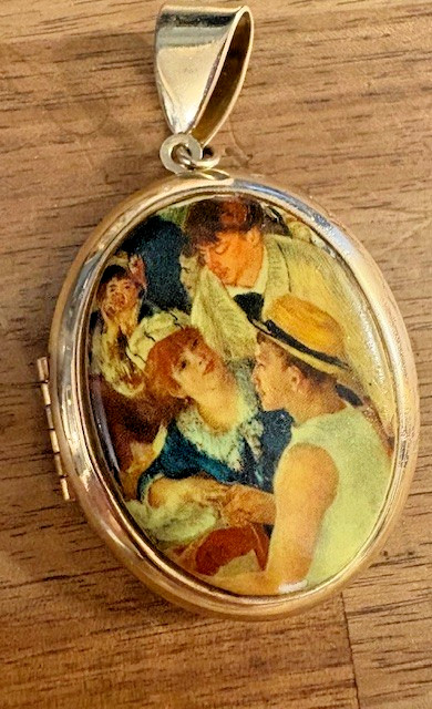 ROXSANN Large Pendant RENOIR Boating Party that opens