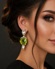 Luxury Rhinestone Long Dangling Clip-On Earrings – FREE SHIPPING