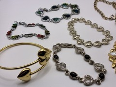 Large Vintage Heart Lot of Necklaces, Bracelets, Brooch’s, Earrings & a Ring 42