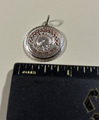 Vintage 1960s Griffith Sterling It’s A Girl Enamel Charm NOS