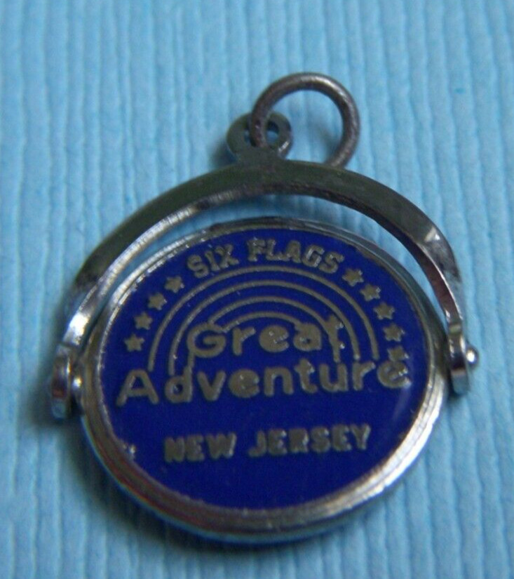 Vintage Six Flags Great Adventure New Jersey spinner sterling charm