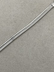 Vintage 925 Sterling Silver Italy Omega Bracelet 6 3/4” Width 5.7mm