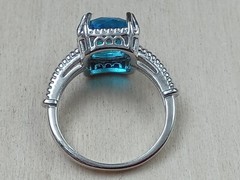 Sterling Silver London Blue Topaz Ring – Size 8.75
