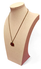 Dainty Festival Boho Elephant Black Red Drop Pendant Everyday Necklace 19″