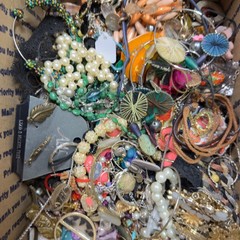15+ Lbs Vintage To Now Craft Repair Tangled Junk Drawer Jewelry Lot