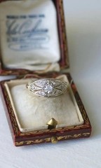 Vintage Style Art Deco Ring Lab Created Diamond Headband In 925 Silver Ring