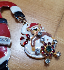Lunch at the Ritz LATR2GO American SANTA Brooch Pendant