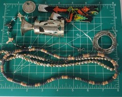 Vtg Silver Plated Alpaca Mixed Metals SOUTHWEST Jewlery Lot Collection 20 Pcs