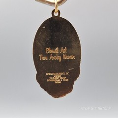 VTG NEW Precious Moments Blessed Art Thou Among Women Pendant 1.75″ x 1″, Rare
