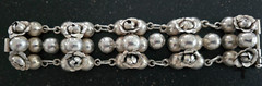 Spectacular Vintage Mexican Sterling Silver Bracelet, Flower Blossoms, WOW!