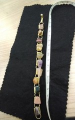 1950s Natural Stone Bracelet Vintage 20cm Old Jewelry Rare