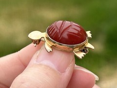 UNIQUE Vintage Gold Filled Brooch Lot ALL SIGNED Winard, WRE, JMS Feather TURTLE
