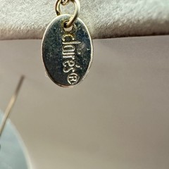 Vintage Claire’s Silver-Tone Classic Round Link Butterfly Charm Station Lobster
