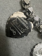 1960’s Vintage Sterling Silver Charm Bracelet Anniversary Birthday Wedding
