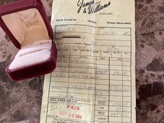 Vintage 18K Gold Marquise Diamond Ring – 1.00 TW Original Bill of Sale/Box