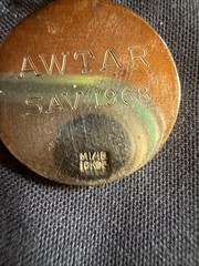 1968 Vintage 10k 1/10 Gold Fill AWTAR SAV Charm Pendant