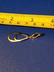 18K Yellow Gold Dangle Earrings 3.1g