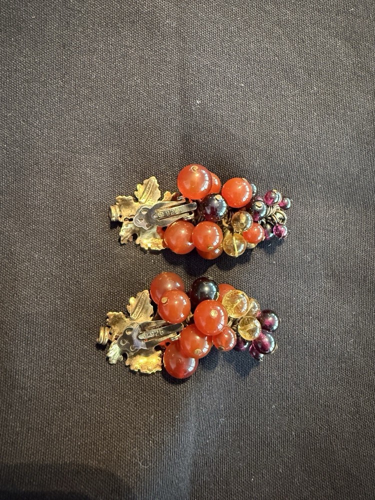 Stephen Dweck 1980’s earrings 925 Stamp with Carnelian Stone