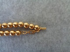 Vintage Gold tone Signed Monet Bead 30″ Necklace