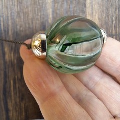 Chunky Bead Station Necklace Glass Plastic Metal Beads Boho