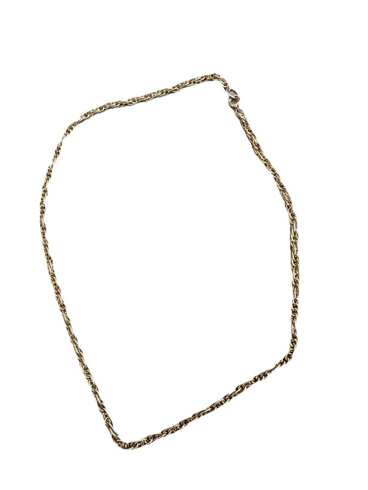 Vintage Necklace Gold Chain Collar Costume Semi Chunky