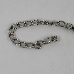 Vintage 15 Inch Clear Rhinestone Choker Necklace