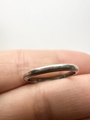 Vintage Wilco 18k White Gold Wedding Band Ring Size 5.5