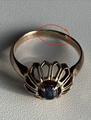 Antique Edwardian 10k Rose Gold HALO Ring Size 8 Ladies STUNNING RARE SETTING