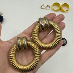 15 Pairs Of Vintage Clip On Earrings Variety Of Styles & Colors 1980’s, 1990’s