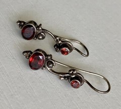 Vintage Sterling Silver Earrings 925 Drop Ladies ~ 1 Ear Wire Bend Needs Strait