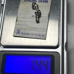 Sterling Silver Vintage Graduation Diploma Charm Pendant Aprx 1/2″ Made in USA