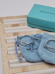 Vintage Elsa Peretti Tiffany & Co Sterling Silver Minimalist Hoop Earrings Rare