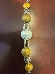 WWII Trench Art French Franc Coin Bracelet 1921 1922 1939 1941 Vintage Jewelry