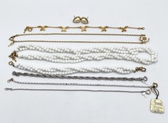 Vintage Trifari Everyday Essentials – 8pc Dainty Layering Jewelry Collection