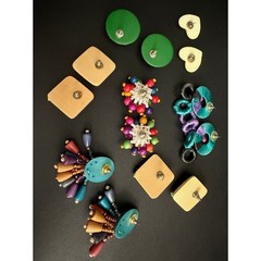 Vintage Earrings Lot Funky 80s 90s