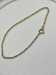 Vintage BYZANTINE 1/20 14k gold filled dainty thin light bracelet 9.5 inches