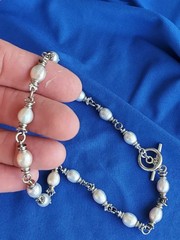 Original STERLING SILVER 925 Deco Necklace 39 Gram Vintage Designer Chain 17″ IN