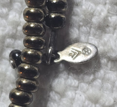 VTG Silpada Sterling 925 Retired Gold Brass Brown Memory Wire Beaded Choker