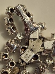 ISKIN Modular 3-in-1 Piece Convertible Brooch Pin & Clip Earrings 1940 Art Deco