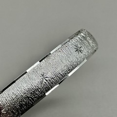 Monet Bracelet Womens Silver Tone Vintage Textured Star Bangle Jewelry 7 Inches