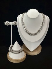 TRIFARI “Vanity Fair” 1956 Set Baguette Rhinestones Rhodium Alfred Philippe Box