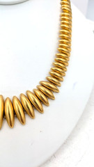 Vintage MONET Necklace Gold Tone Collar Statement Graduated Bead