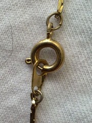 Vintage Gold TonedAmber Glass Pendant Necklace Victorian Revival 24 Inch