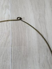 Vintage Art Nouveau Style Brass Choker Necklace Swirl Pendant Boho