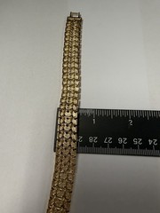 PRISTINE VINTAGE 1990s/2000s NAPIER Gold Flexible Link Bracelet NOS Original Tag